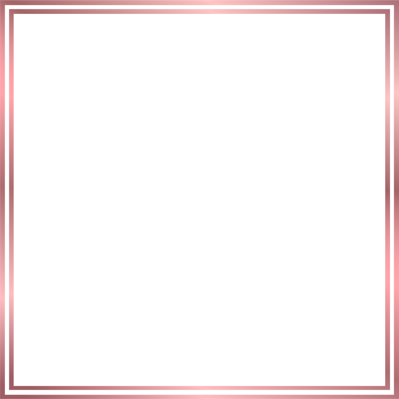 rose gold border frame